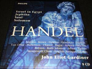 9CD ガーディナー ヘンデル エジプトのイスラエル人 イェフタ サウル ソロモン モンテヴェルディ オラトリオ バロック廃盤 Handel Gardiner
