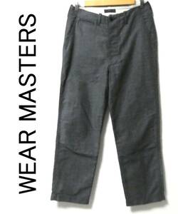 美品 Attractions WEARMASTERS アトラクションズ ウエアマスターズ Milfolk SC Trousers ストライプ ワークパンツ スラックス 30 白×黒