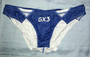 【新品未着用】GX3/ジーバイスリー SPLASH BIKINI 競パン風ビキニ (ブルー) サイズ:XL