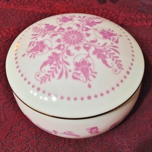 陶器小物入れオルゴール 愛知せともの 花のワルツ ピンク 日本製