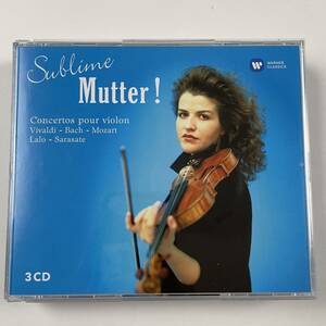 SUBLIME MUTTER! CONCERT POUR VIOLN/Anne-Sophie Mutter/アンネ=ゾフィー ムター/中古CD