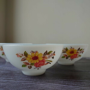  Taiwan * retro tableware * milk glass * tea .... floral print Margaret * Taiwan tableware * Vintage ghi7340179