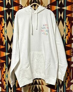 ANTI SOCIAL SOCIAL CLUB / Stud Belt Hoodie White / アンチ ソーシャル ソーシャル クラブ / スタッド ベルト フーディ / パーカー / XXL