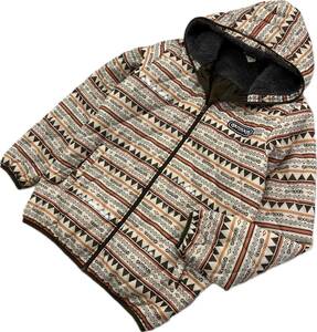 OUTDOOR PRODUCTS * ethnic design cotton inside Zip up nylon jacket Parker lady's LL Outdoor Products #ED264