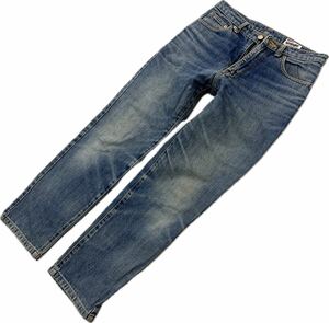 Wrangler ☆ M1905-29 渋い風合い◎ デニムパンツ ブルー ジーンズ W30 アメカジ ストリート 古着 人気 オールド ラングラー■Ja7050