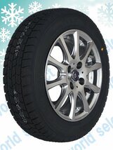 4本セット 新品 スタッドレスタイヤホイールセット グッドイヤー ICE NAVI7 185/70R14 TIRADO ETA 14×5.5J +40 4穴 PCD100 送料税込62,800_画像2