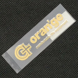 ORAN'GE オレンジ【LOGO DIECUT】ゴールド 8cm ステッカー 新品正規（郵便）