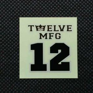 TWELVE トゥエルブ 【12 LOGO SHEET STICKER】 黒/銀 小 新品正規 ステッカー（郵便送料込み）