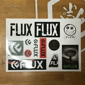 FLUX フラックス 【LOGO SET SHEET STICKER】 大 新品正規 ステッカー（郵便送料込み）