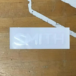 SMITH スミス 【LOGO STICKER】 7.5cm 白 新品正規 ステッカー（郵便送料込み）