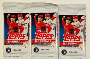 【新品未開封】Topps MLB JAPAN 2022 トップス カード ベースボール ジャパン エディション 3パック