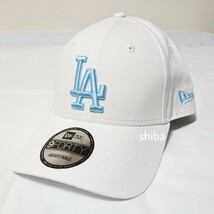 NEW ERA ニューエラ ドジャース LA キャップ 帽子 白 ホワイト 水色 青 ブルー 野球 MLB ユニセックス 大谷_画像1