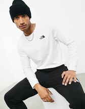 THE NORTH FACE ノースフェイス シンプル ドーム 長袖 ロンT ロング tシャツ ホワイト 白 黒 ロゴ 海外L_画像5