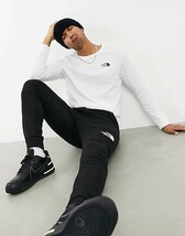 THE NORTH FACE ノースフェイス シンプル ドーム 長袖 ロンT ロング tシャツ ホワイト 白 黒 ロゴ 海外L_画像7