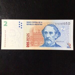 World Paper Money ARGENTINA 2 Pesos【2002】