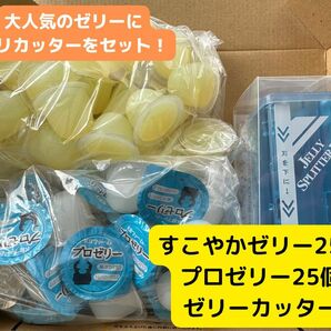 KBファームすこやかゼリー16g 25個&プロゼリー25個&ゼリースプリッター