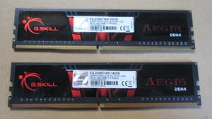 G.SKILL Memory Aegis DDR4 3200 8GBx2（G.SKILL F4-3200C16D-16GIS）