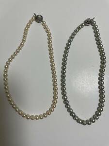 本真珠　パール　ネックレス　アコヤ　　テリ強い　約7.0～8.0mm　　約42～43.5㎝　　ジュエリー