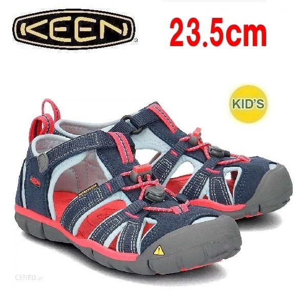 KEEN キーン シーキャンプⅡ CNX ネイビー キッズ 23.5cm 1012558　子供用　サンダル　アウトドア　キャンプ