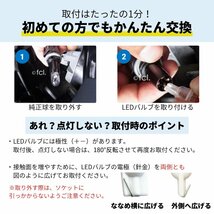 fcl.直営店 T10ウェッジ球 砲弾型LED4連 LEDバルブ 10個セット ホワイト ポジション ナンバー灯 エフシーエル_画像7