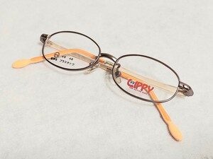 新品　LIPPY リッピー　ブランド　メガネ　めがね　フルリム　軽い　超弾性　可愛い　子供用　オレンジ系
