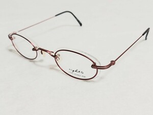新品　eigh G エイトジー　日本製　ブランド　メガネ　めがね　フルリム　軽い　高級感　上品　赤　レッド