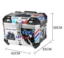 新品★ 品質保証■リアボックス 45L ブラック トップケース 大容量 ツーリング バックレスト装備 持ち運び可能_画像7