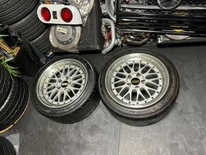 （2本）希少GTRサイズ BBS LM073 17インチ 9J＋20 PCD114.3 5穴 235/45R17 BNR32 BCNR33 