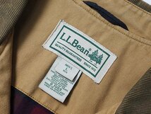 L.L.Bean　エルエルビーン　フィールドコート　ダック地　フィールドジャケット　襟コーデュロイ　コットン　裏チェック　Lサイズ_画像3