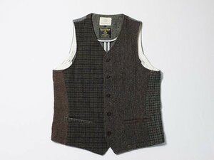 BEAUTY&YOUTH　UNITED ARROWS　ユナイテッドアローズ　Harris Tweed　ハリスツイード　ツイードベスト　正規品　Lサイズ　マルチカラー