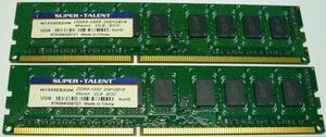 サーバー用 DDR3-1333 (PC3-10600) ECC 2GB ２枚セット