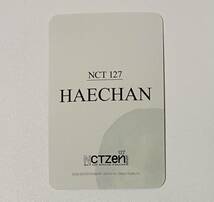 ヘチャン NCT127 NCTzen ファンクラブ FC 継続 特典 トレカ HAECHAN Photocard_画像2