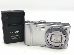 1202-014S⑤22613　コンパクトデジタルカメラ Panasonic パナソニック LUMIX DMC-TZ20 シルバー バッテリーチャージャー付き