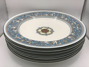 1203-113T⑯22561 皿 7枚セット WEDGWOOD ウェッジウッド W2714 FLORENTINE 直径約23cm 高さ約3cm プレート