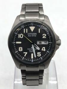 1204-526S5430RP　腕時計 CITIZEN シチズン H100-S074304 プロマスター エコドライブ チタン デイデイト 黒文字盤 電波ソーラー