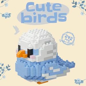 ブロック CuteBirdシリーズ セキセイインコ 青シロ