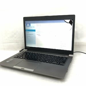 1円～【ジャンク】TOSHIBA dynabook R63/P PR63PEAA63BAD81 Core i5-5200U 4GB 13.3インチ BIOS起動 T009588【訳あり】