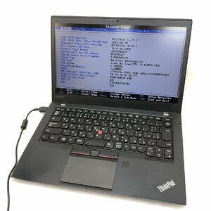 1円～【ジャンク】Lenovo ThinkPad T460s 20F9006AJP Core i5-6300U 12GB M.2SSD:128GB 14インチ BIOS起動 T009758【訳あり】