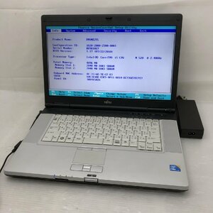 1円～【ジャンク】FUJITSU LIFEBOOK E780/A FMVNE2TL Core i5 M520 4GB 15.6インチ T003411【訳あり】