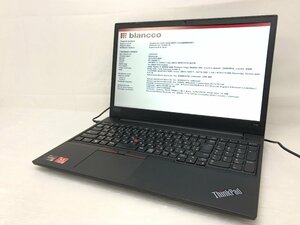 1円～【ジャンク】Blanco消去済 Lenovo ThinkPad E585 20KVS00A00 AMD Ryzen 5 2500U 8GB HDD500GB 15.6インチ T009228【訳あり】