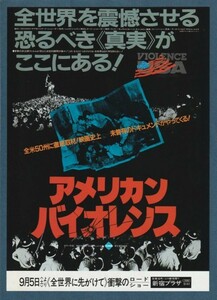 チラシ■1981年【アメリカン・バイオレンス】[ A ランク ] Ver.a1/新宿プラザ 館名入り/シェルドン・レナン レナード・シュレイダー