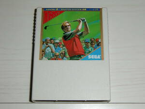 [ Mark Ⅲ/ Master System version ] master z Golf (Masters Golf) cassette only Sega made MARKⅢ/MASTER SYSTEM common use * attention * soft only 