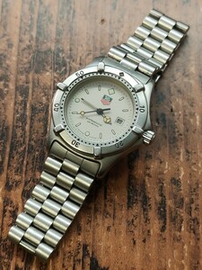 1000円スタート！TAG Heuer タグホイヤー 200m プロフェッショナル クォーツ ボーイズ・レディース腕時計 稼働品