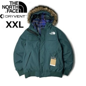 残① 1円～!売切!【正規新品】THE NORTH FACE MCMURDO BOMBER JACKET マクマード ダウンジャケット US限定 裏チェック(XXL)緑190122-175