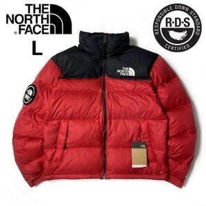 1円～!売切!【正規新品】THE NORTH FACE 1992 RETRO ANNIVERSARY NUPTSE JACKET ダウンジャケット 限定品 希少 30周年 防寒(L)赤190122-175