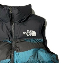 1円～!売切!【正規新品】THE NORTH FACE PRINTED 1996 RETRO NUPTSE VEST ダウンベスト ヌプシ US限定 防寒 RDS(L)青 総柄 ① 190122-115_画像4