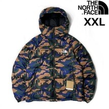 1円～!売切!【正規新品】THE NORTH FACE◆PRINTED HYDRENALITE HOODIE ダウンジャケット US限定 2022-23最新(XXL)茶 黒 迷彩柄 190122-130_画像2