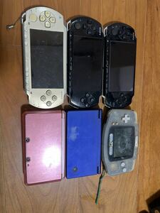 任天堂 Nintendo GAME BOY AGB-001 ゲームボーイアドバンス SONY ソニー PSP1000.3000 DSi. 3DSまとめ売り、動作未確認、ジャンク品