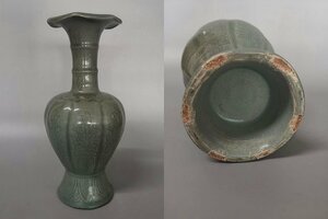 ◆羽彰・古美術◆A2019旧蔵 朝鮮 高麗磁 朝鮮古陶磁器 古高麗 李朝時代 高麗青磁花瓶