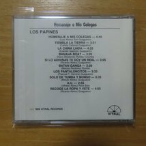 41080153;【CD/VITRAL】LOS　PAPINES / Homenaje A Mis Colegas　VCD-4105_画像2
